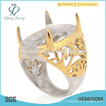 Fancy lucky gold stone finger fing designs, indonesian ring infinity of best of friends